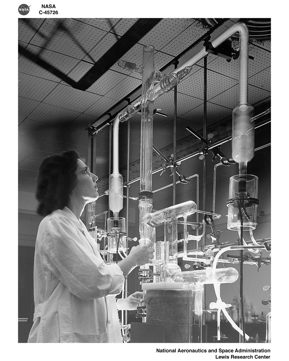 Space History Photo: Rare Woman Physicist at NASA in 1957
